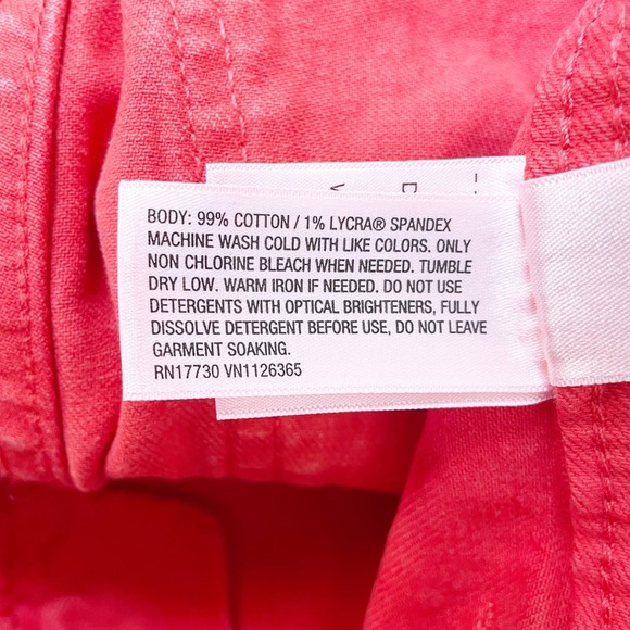 Universal Thread Women's Red High Rise Sailor Wide Leg Jeans Size 12 - Picture 6 of 6